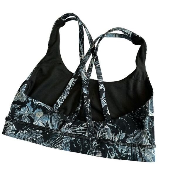 Lululemon Energy Bra Eternal Wave Starlight Black size 4 - Picture 3 of 5
